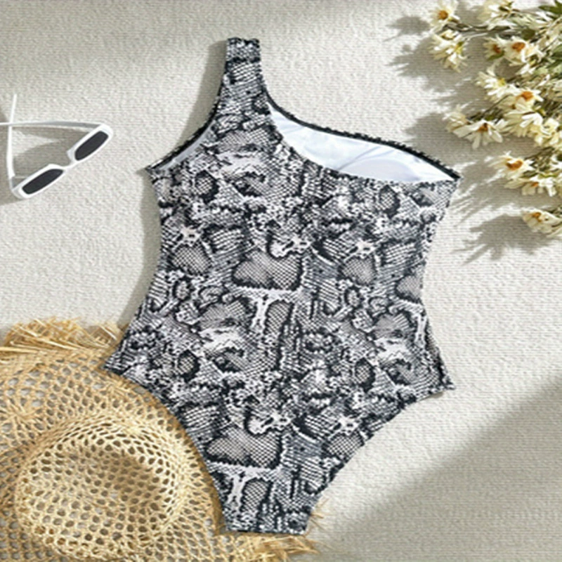Women’s Asymmetric One Shoulder One Piece Swimsuit