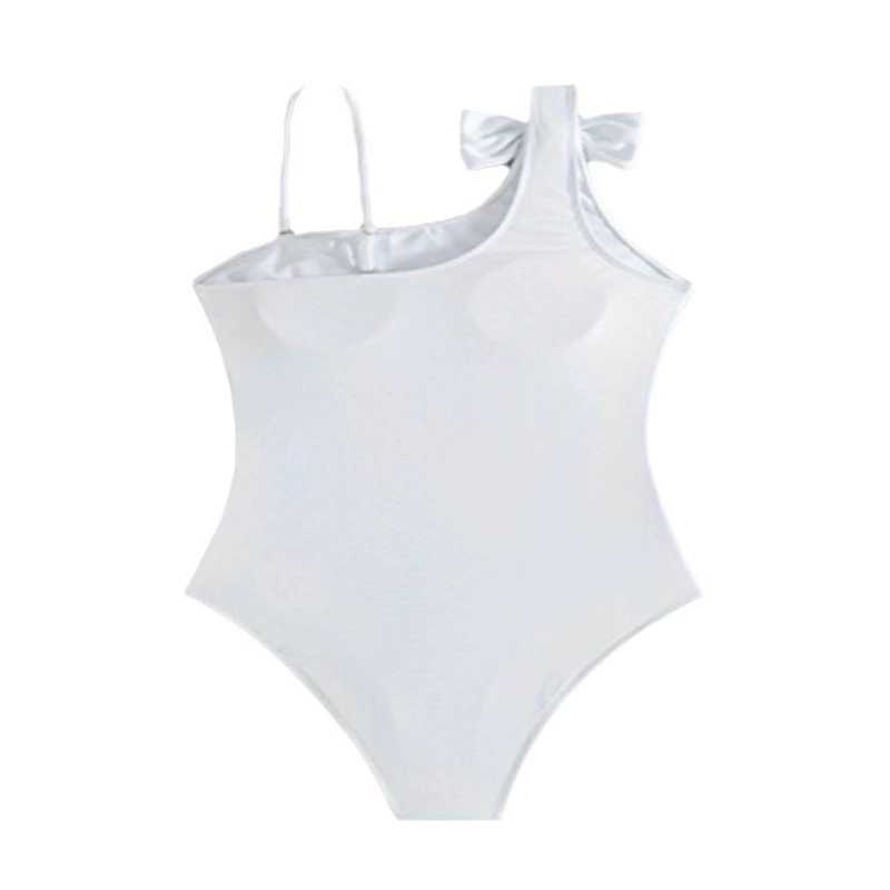 Women's One Shoulder Bow Knot One Piece Swimsuit view 5