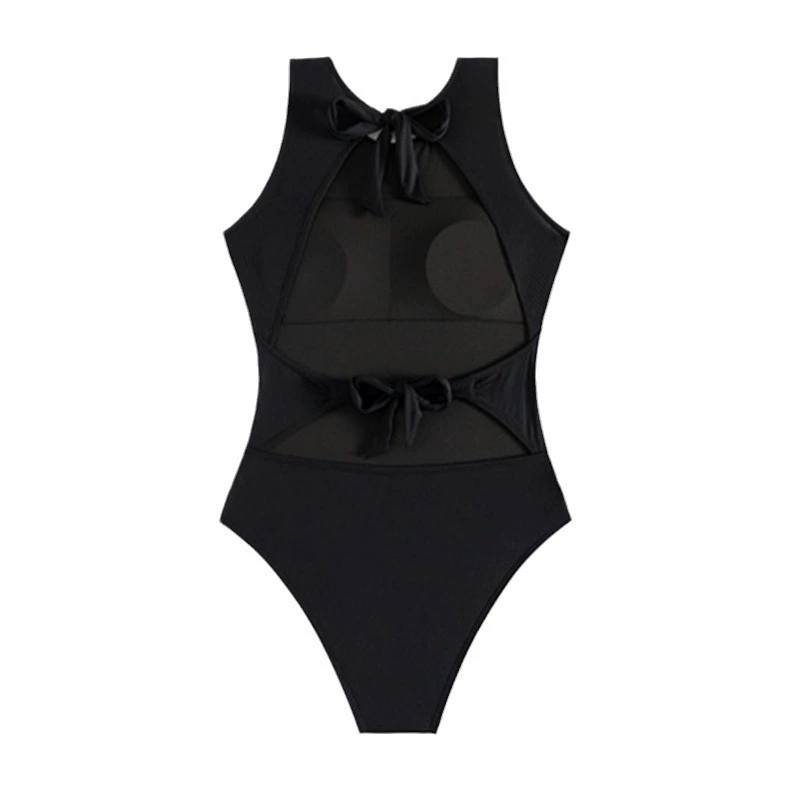 Women's Sleeveless Scoop Neck High-Cut One-Piece Swimsuit view 5