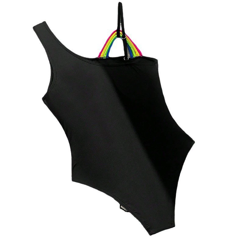 Women's Asymmetric One-Shoulder Multi-Strap One-Piece Swimsuit view 5