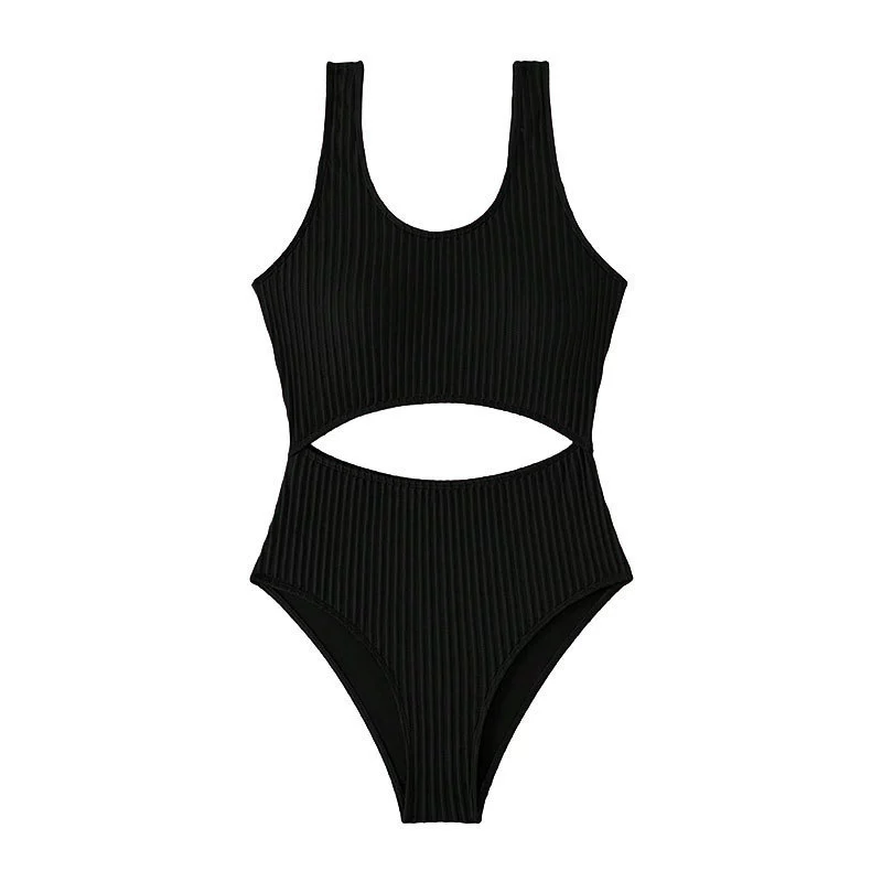 Women's Scoop Neck Midriff Cutout One Piece Swimsuit view 3