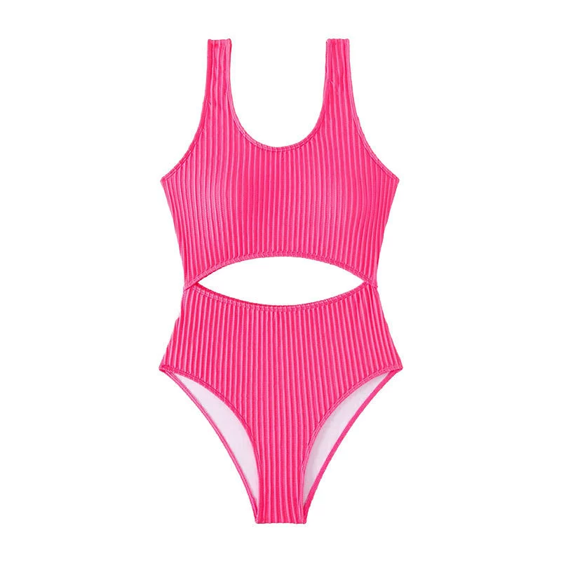 Women's Scoop Neck Midriff Cutout One Piece Swimsuit view 4
