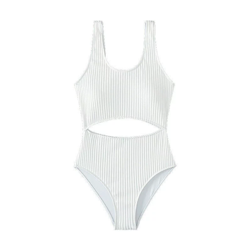 Women's Scoop Neck Midriff Cutout One Piece Swimsuit view 5
