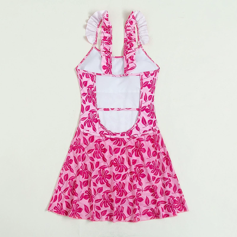 Ruffled Strap Skirted One-Piece Swimsuit view 3