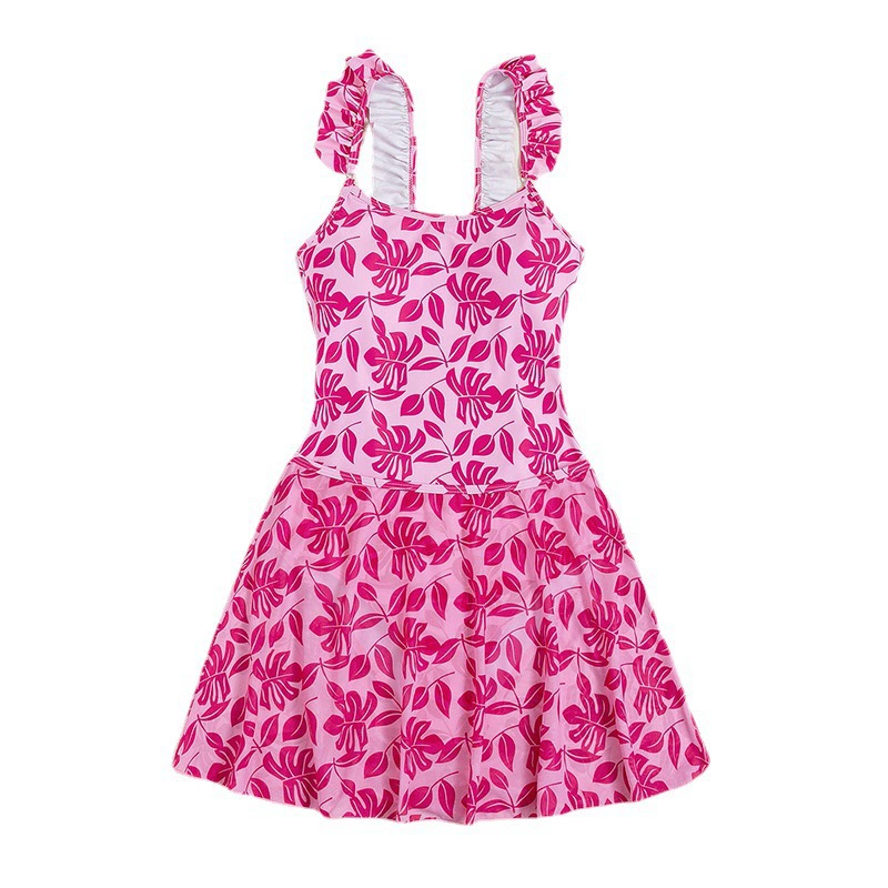 Ruffled Strap Skirted One-Piece Swimsuit view 5