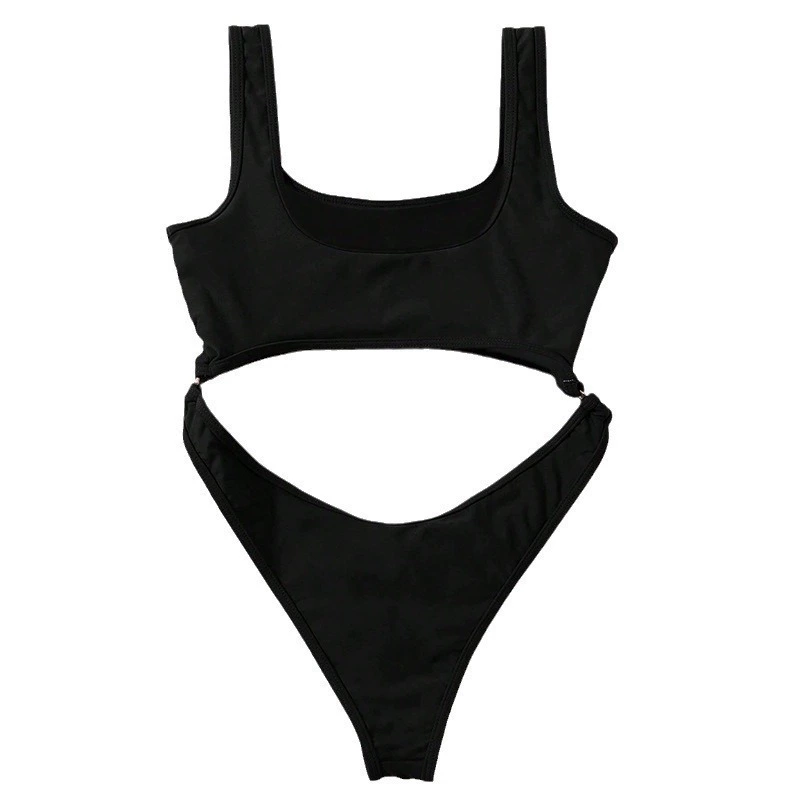 Cutout One-Piece Swimsuit with High-Cut Legs view 5