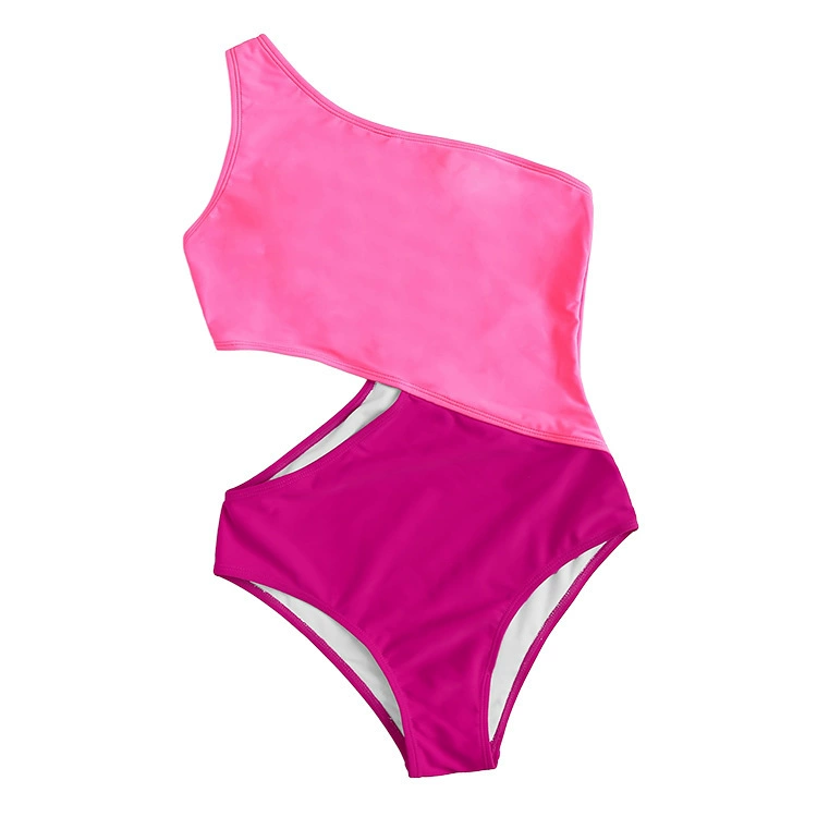 One-Shoulder Cutout High-Waist One-Piece Swimsuit view 3