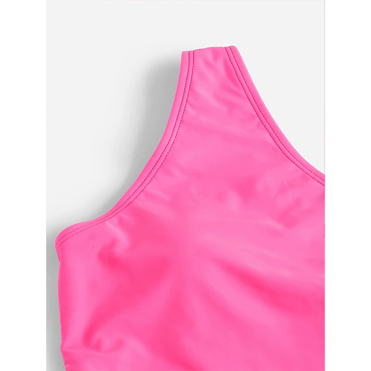 One-Shoulder Cutout High-Waist One-Piece Swimsuit view 4