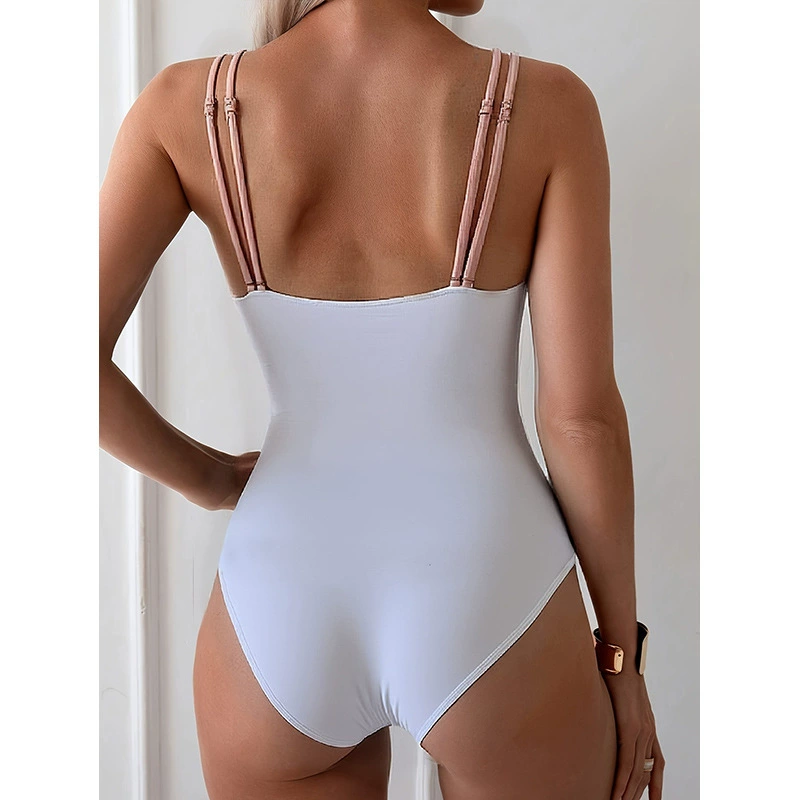 Women's Cutout One-Piece Swimsuit with Adjustable Straps view 3