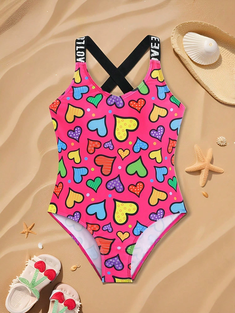 V-Neck Cross-Strap One-Piece Swimsuit view 6