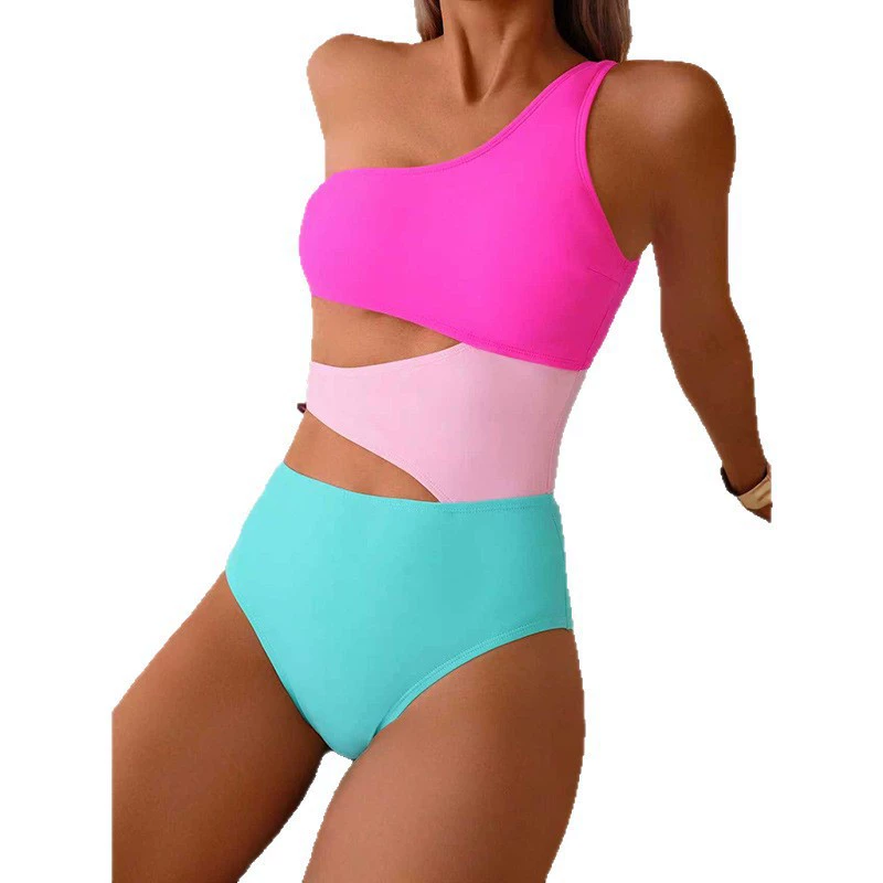 One-Shoulder Cutout One-Piece Swimsuit view 5