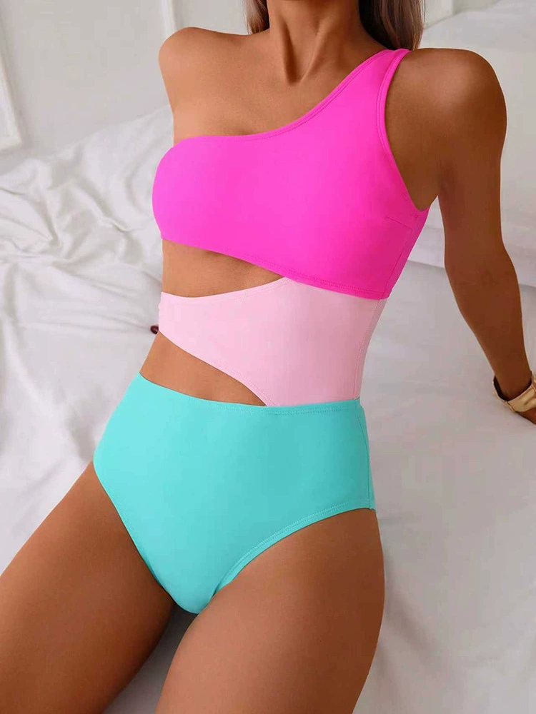One-Shoulder Cutout One-Piece Swimsuit view 6