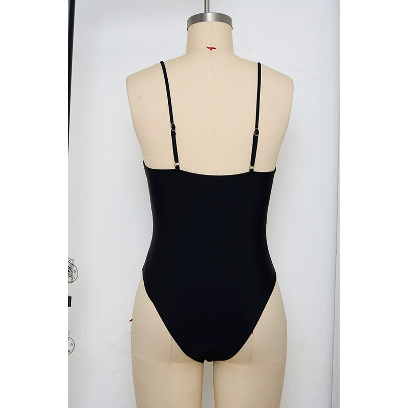 One-Piece Swimsuit with Adjustable Straps and Molded Cups view 3