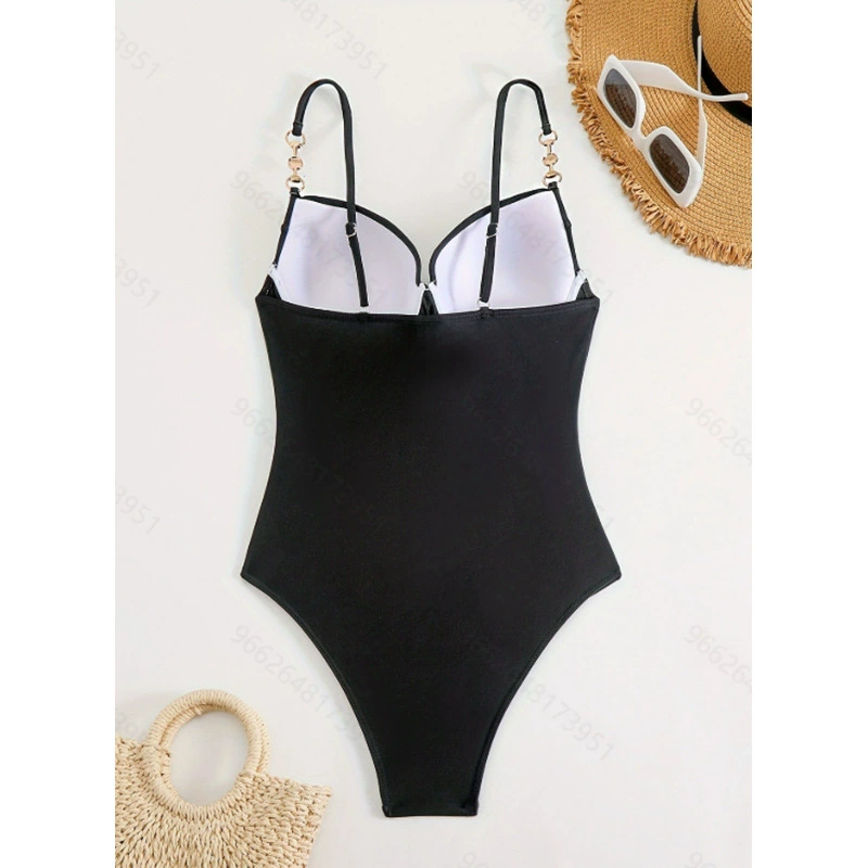 One-Piece Swimsuit with Adjustable Straps and Molded Cups view 4