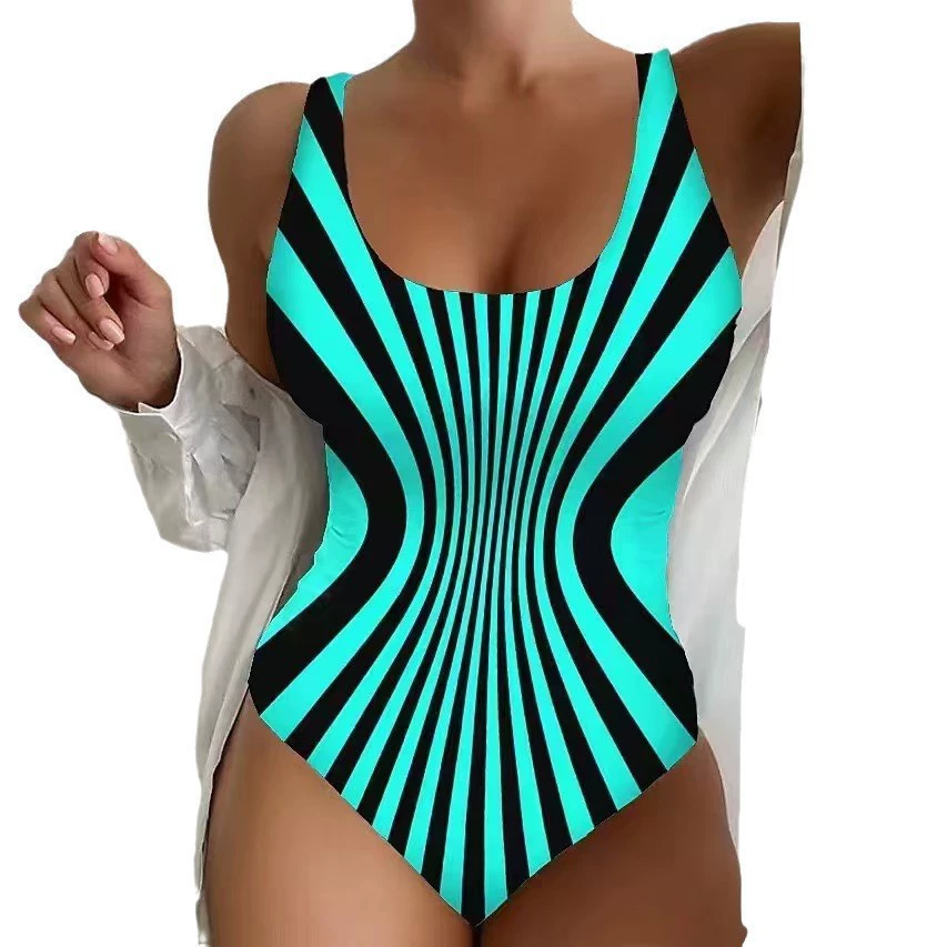 Sleeveless Scoop Neck One-Piece Swimsuit view 5