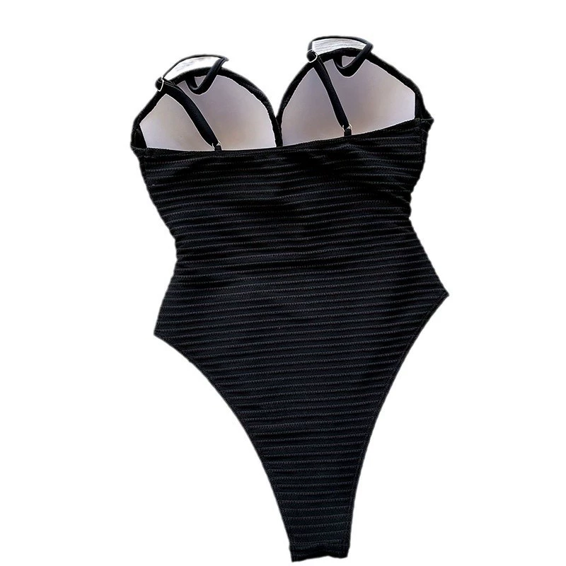 Women's Twist Front One-Piece Swimsuit with Cutout and Adjustable Straps view 5