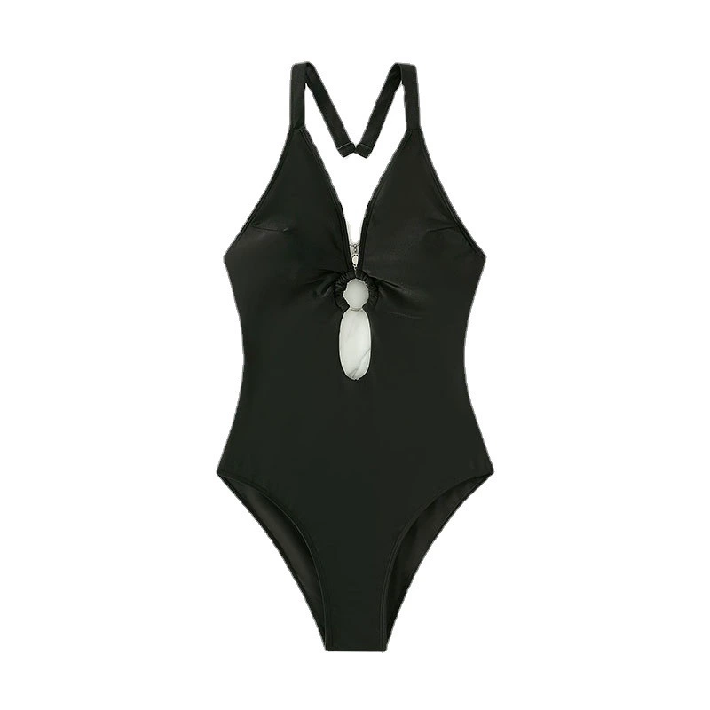 Halter Neck Cutout One-Piece Swimsuit view 5
