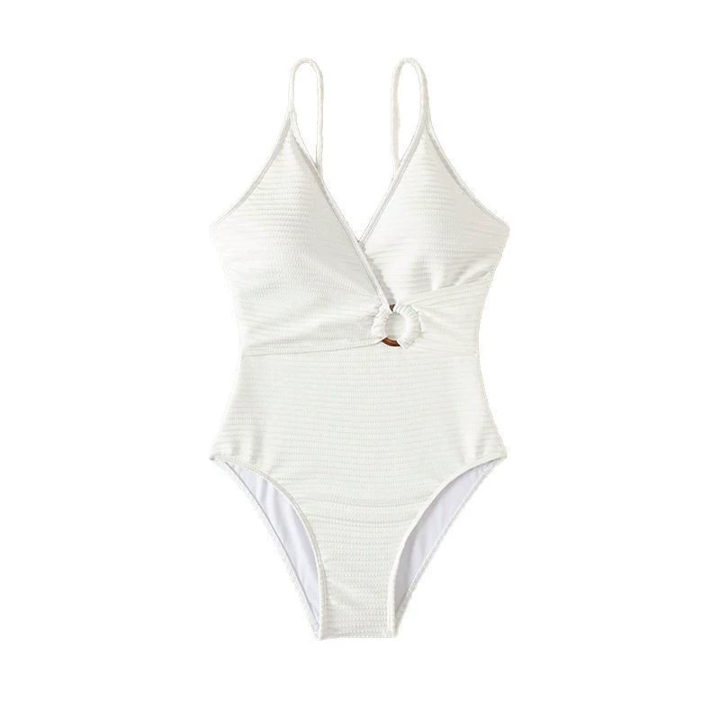 Women's One-Piece Swimsuit with Ring Detail view 5