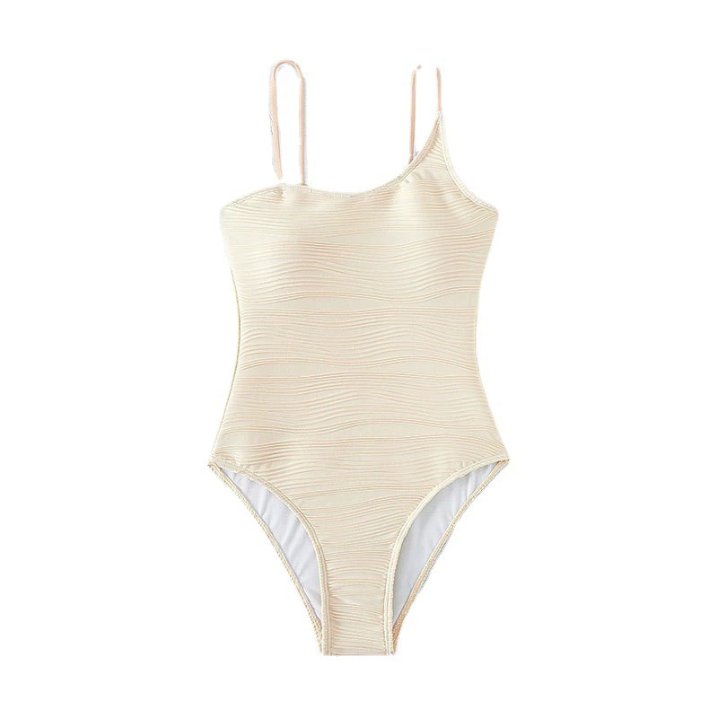 Women's High Cut One-Piece Swimsuit with Adjustable Spaghetti Straps view 5