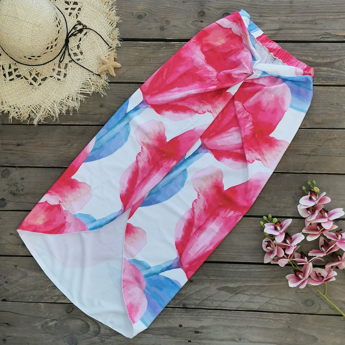 One-Shoulder One-Piece Swimsuit with 3D Applique view 10