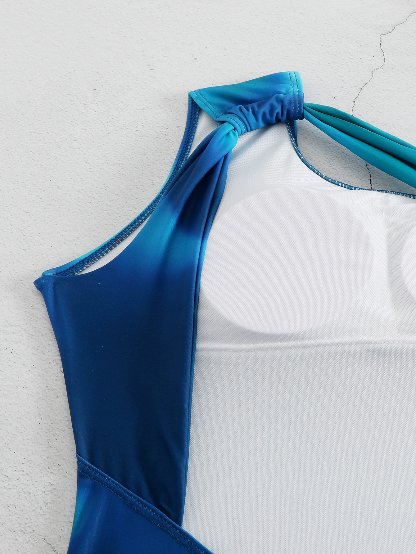 One-Shoulder Swimsuit and Matching Maxi Skirt view 4