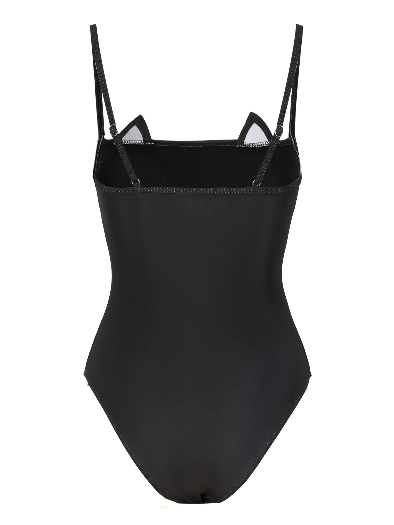 Adjustable Straps One-Piece Swimsuit with High-Cut Leg view 3