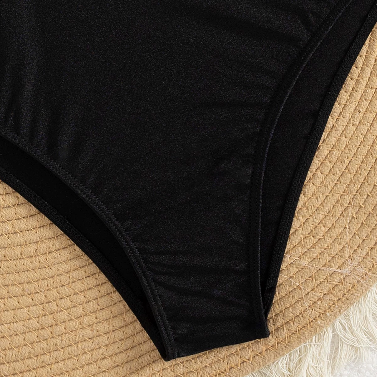 Asymmetric One-Shoulder Cutout One-Piece Swimsuit view 4