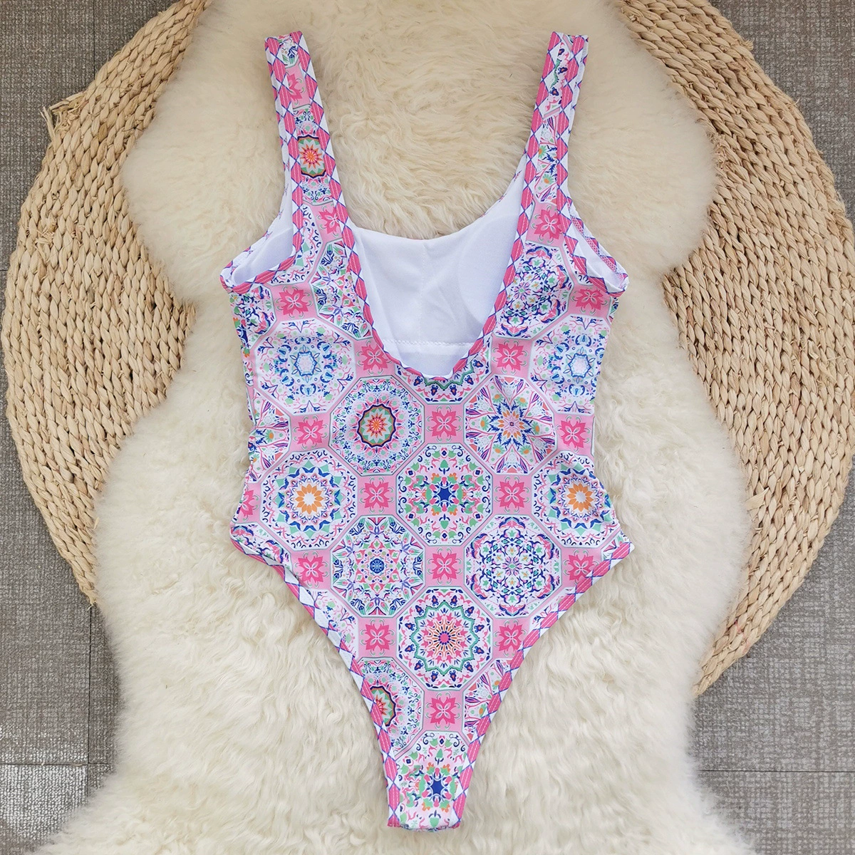 Women's Deep Scoop Back One-Piece Swimsuit view 4