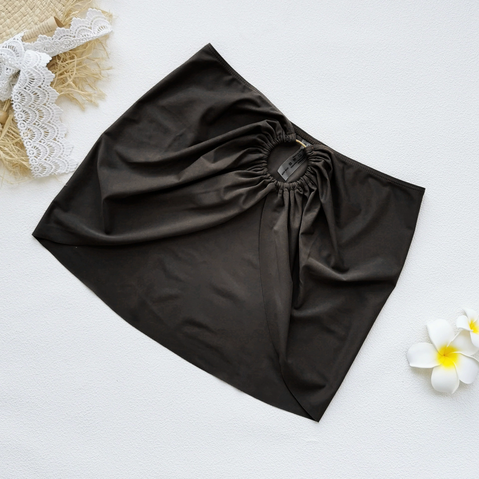 One Shoulder Cutout Swimsuit Set view 4