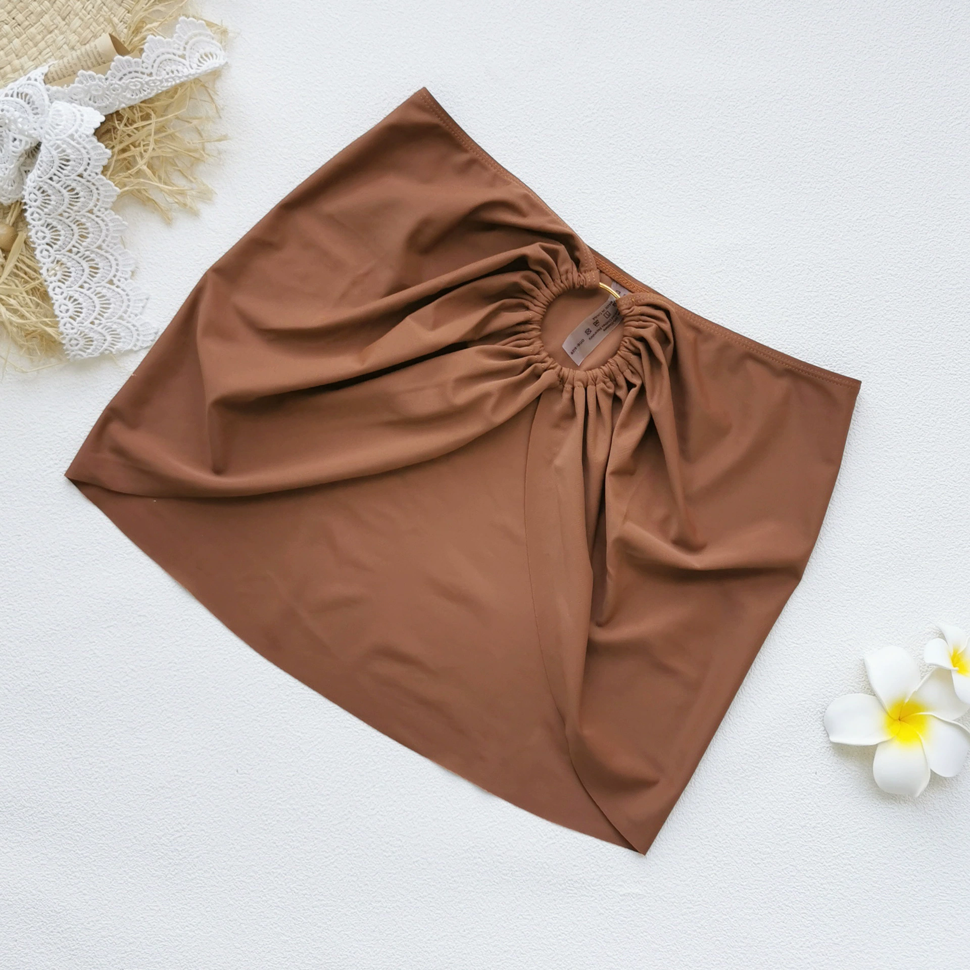 One Shoulder Cutout Swimsuit Set view 7