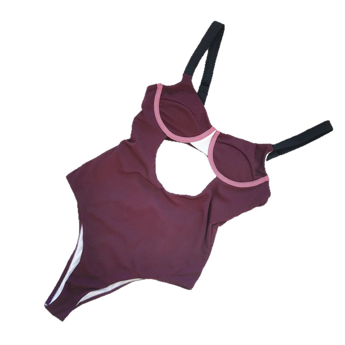 Cutout One-Piece Swimsuit with Adjustable Straps and High Cut view 5