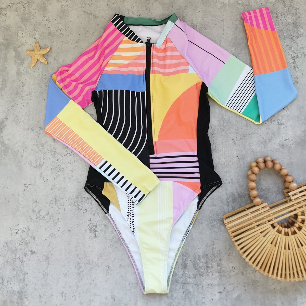 Colorful one-piece