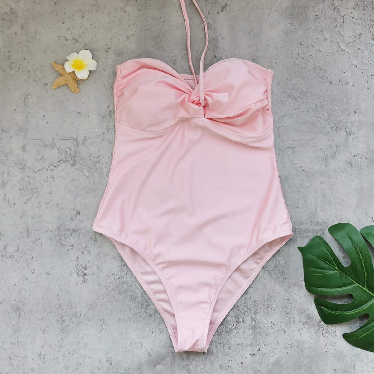 Pink one-piece