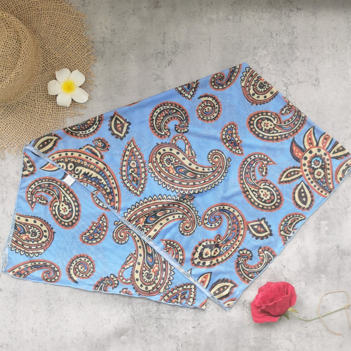 Base paisley headscarf