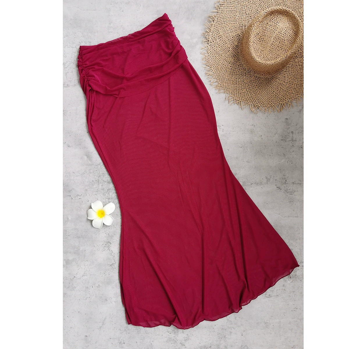 Cutout One-Piece Swimsuit with Skirt view 4