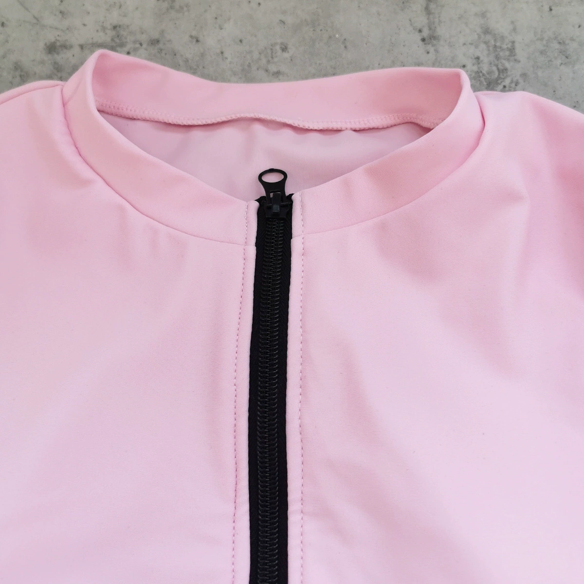Long Sleeve One-Piece Rash Guard Swimsuit with Front Zipper view 3