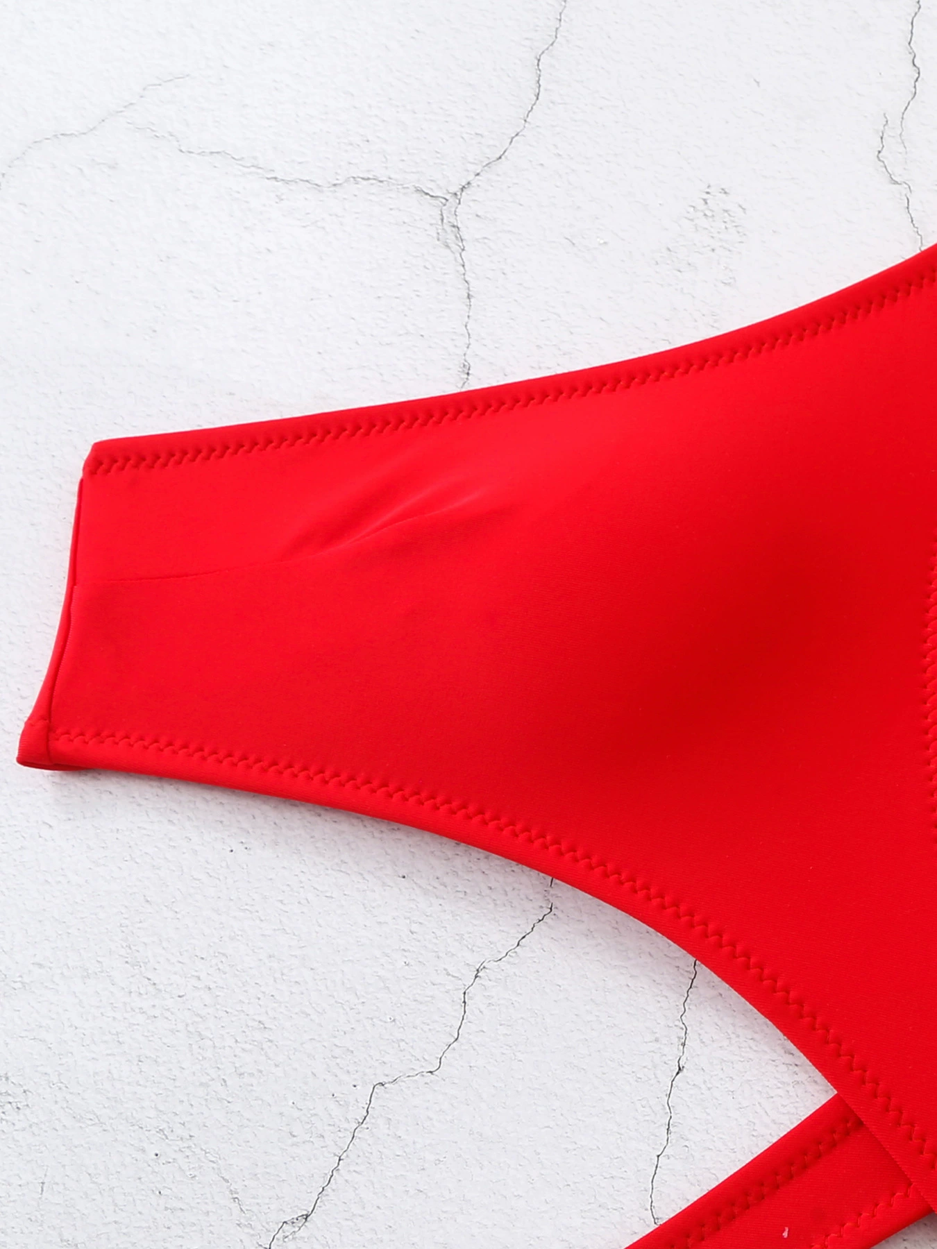 Cutout Halter One-Piece Swimsuit with Ring Detail view 3