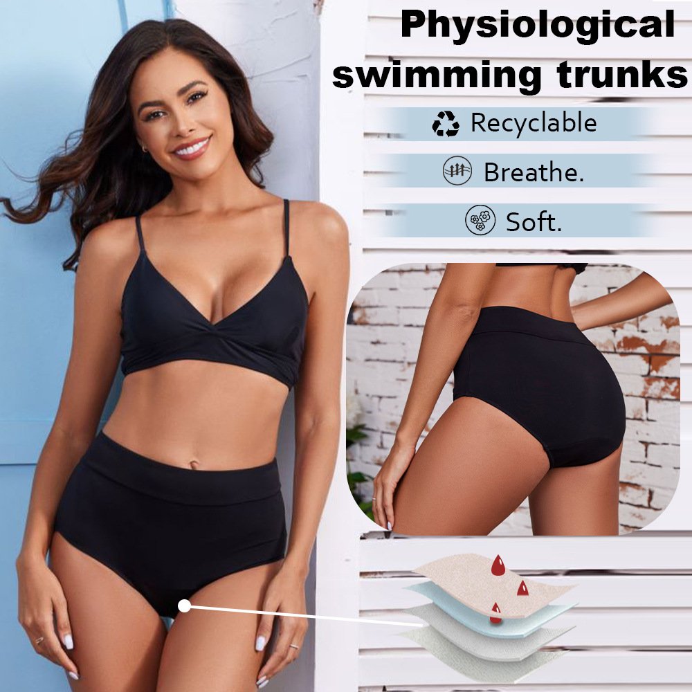 Women’s High-Waisted Leakproof Period Swim Bottom