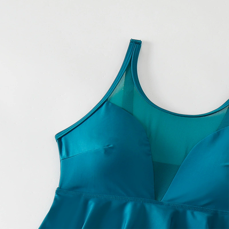 Women's Peplum Tankini Top and Boyshort Bottoms Swimwear Set view 4