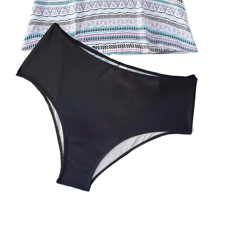 Women's Skirted Tankini Swimsuit Set with High Waist Briefs view 4