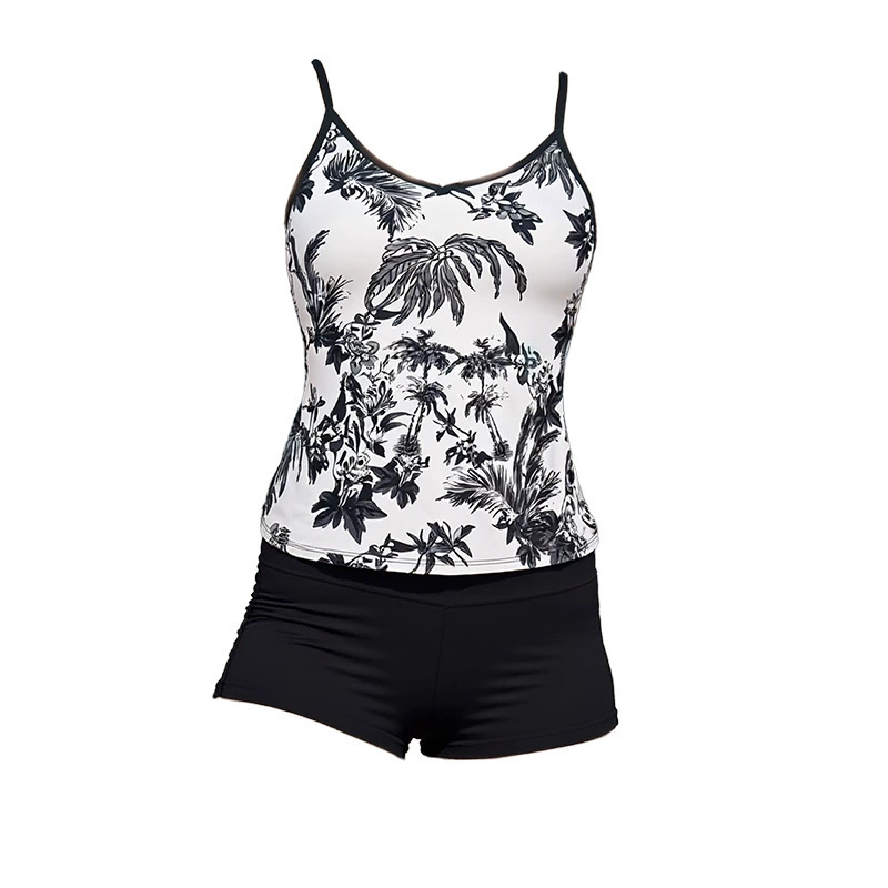 Women's Two Piece Tankini Swimsuit with Boyshort Bottoms view 5