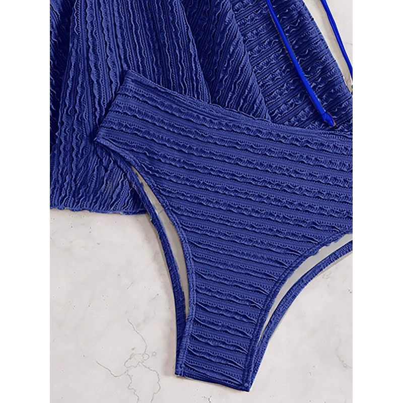 Women's Side-Tie Skirted Two-Piece Swim Dress Set view 4