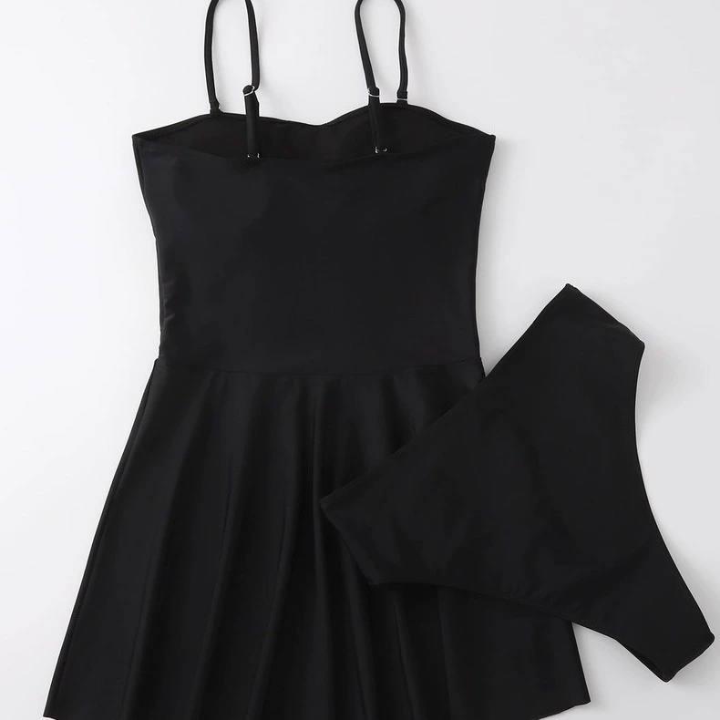Spaghetti Strap Swimdress with Matching Briefs view 4