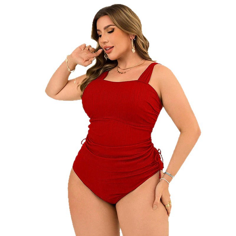 Square Neck Tankini Set with Adjustable Side Ties view 5