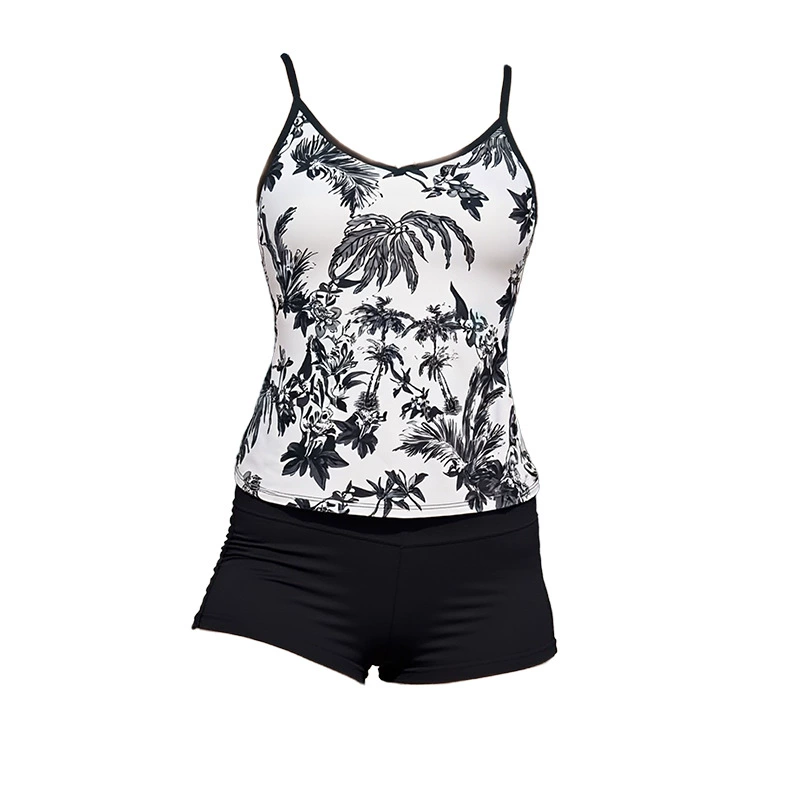 Two-Piece Tankini Swimsuit with Boyshorts view 5