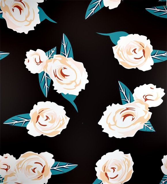 Floral preset print 19124