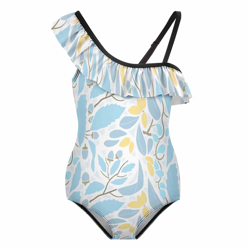 Custom Girls’ Ruffle One-Piece Swimsuit