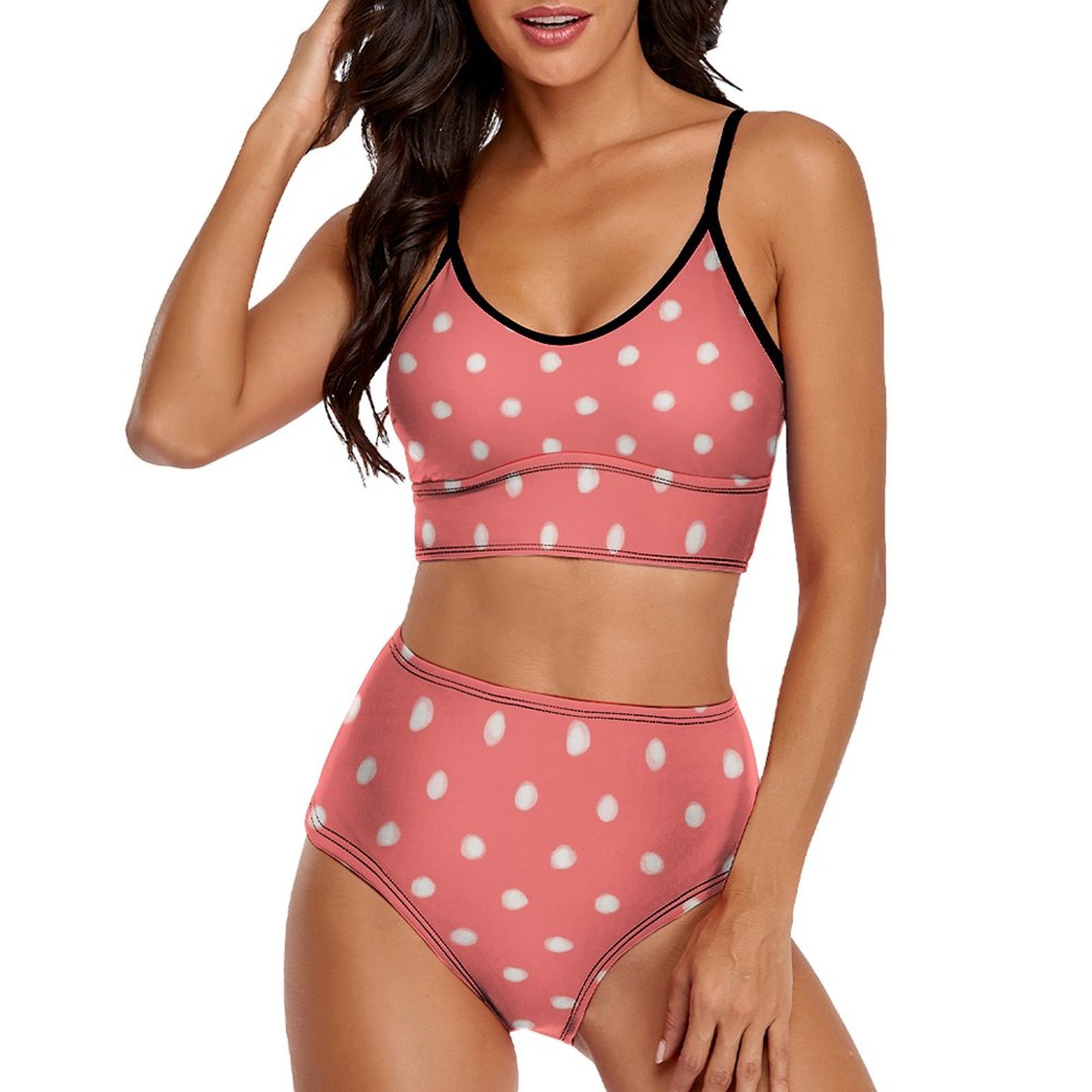 Custom Wide-Strap Lace-Up Low-Rise Bikini Set Custom Wide-Strap Lace-Up Low-Rise Bikini Set