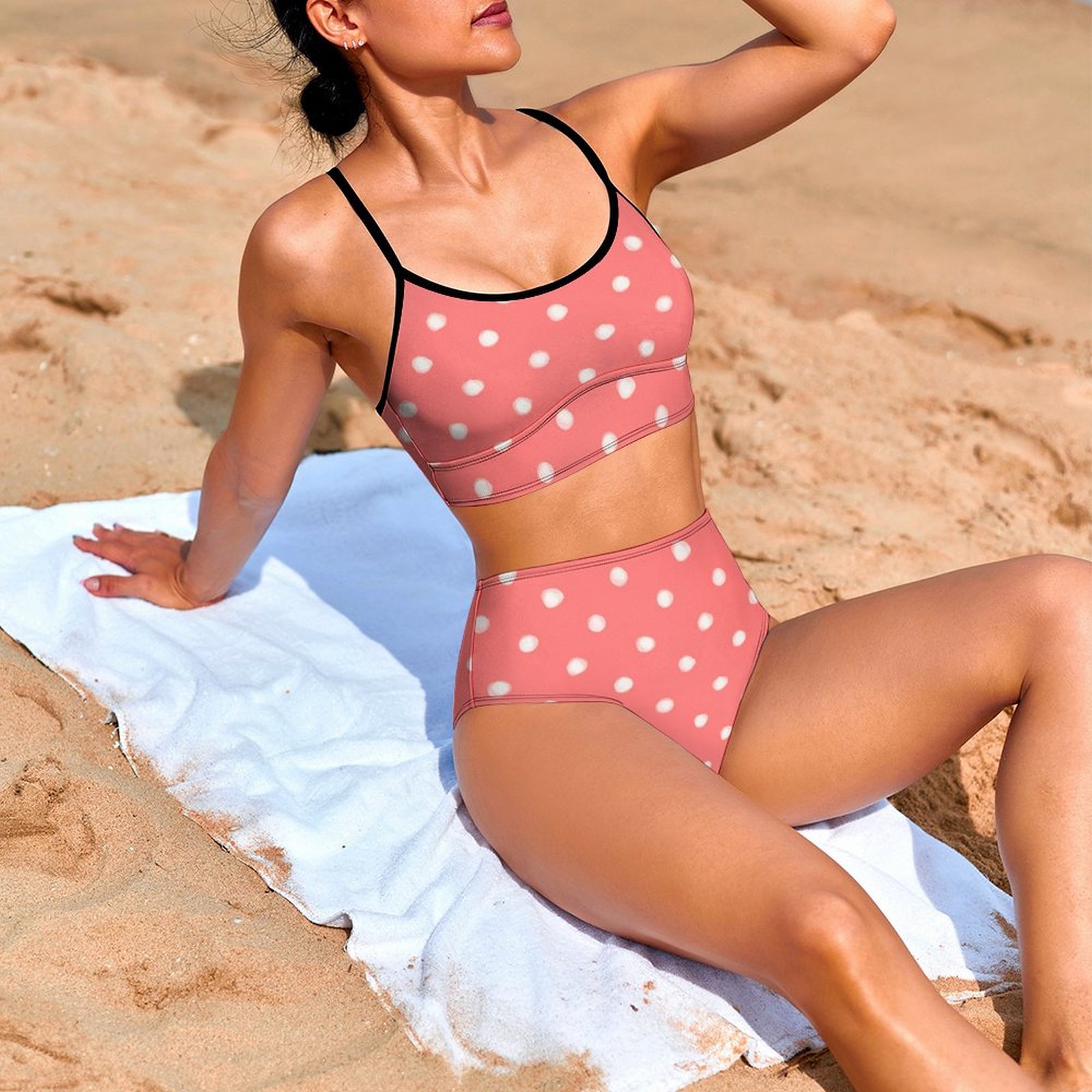 Custom Wide-Strap Lace-Up Low-Rise Bikini Set — image 5