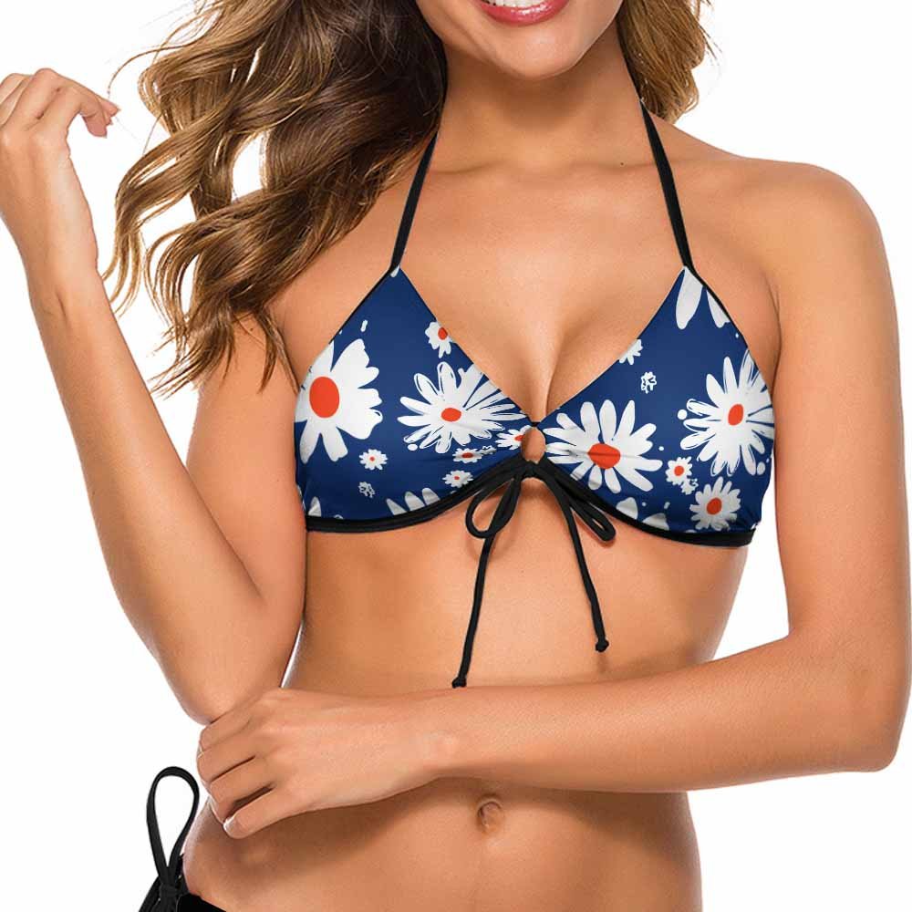Custom Deep V-Neck Bikini Top — image 3
